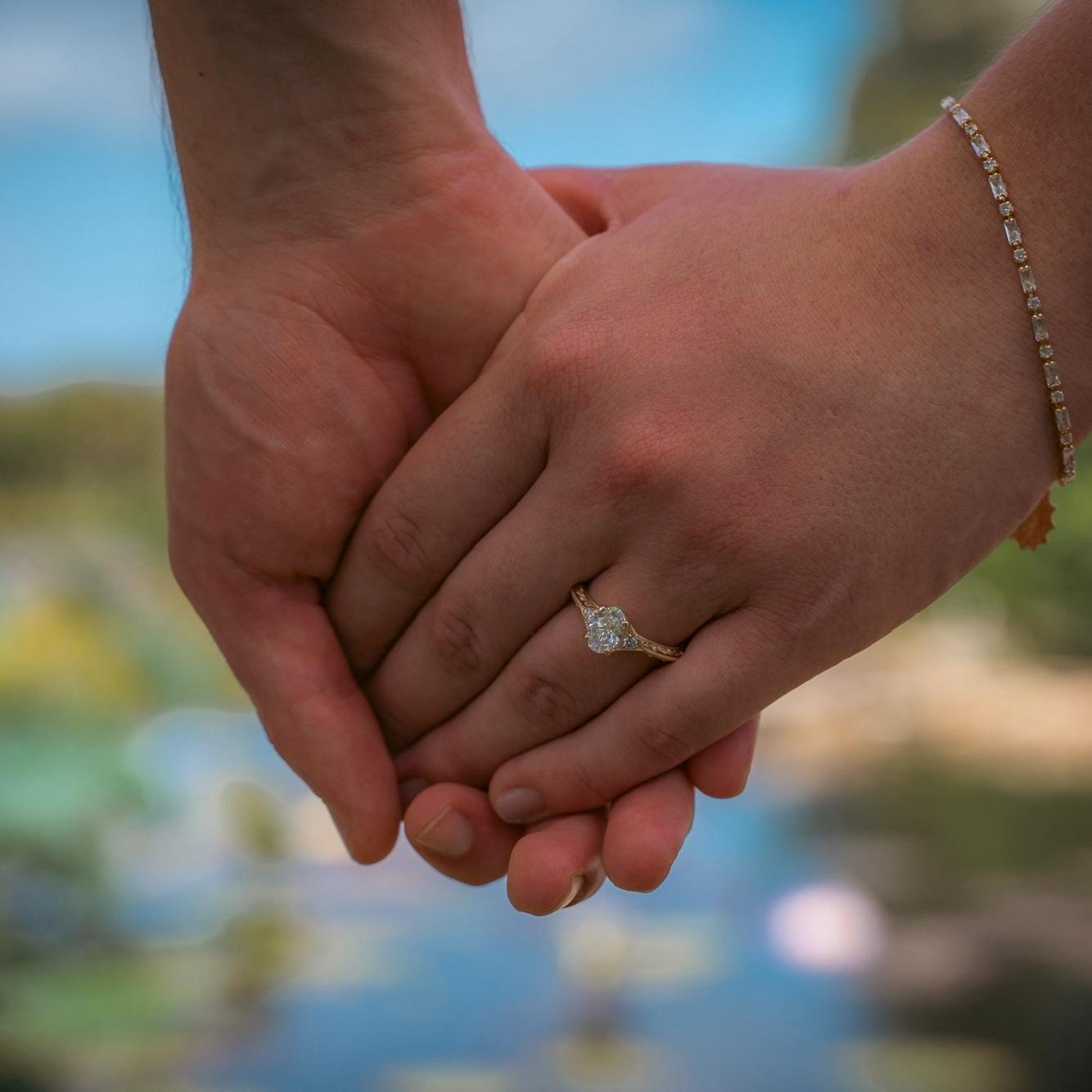 Luke got the ring from my Aunt’s store in Charleston, Skatell’s,  over the summer while I was working in Maryland.