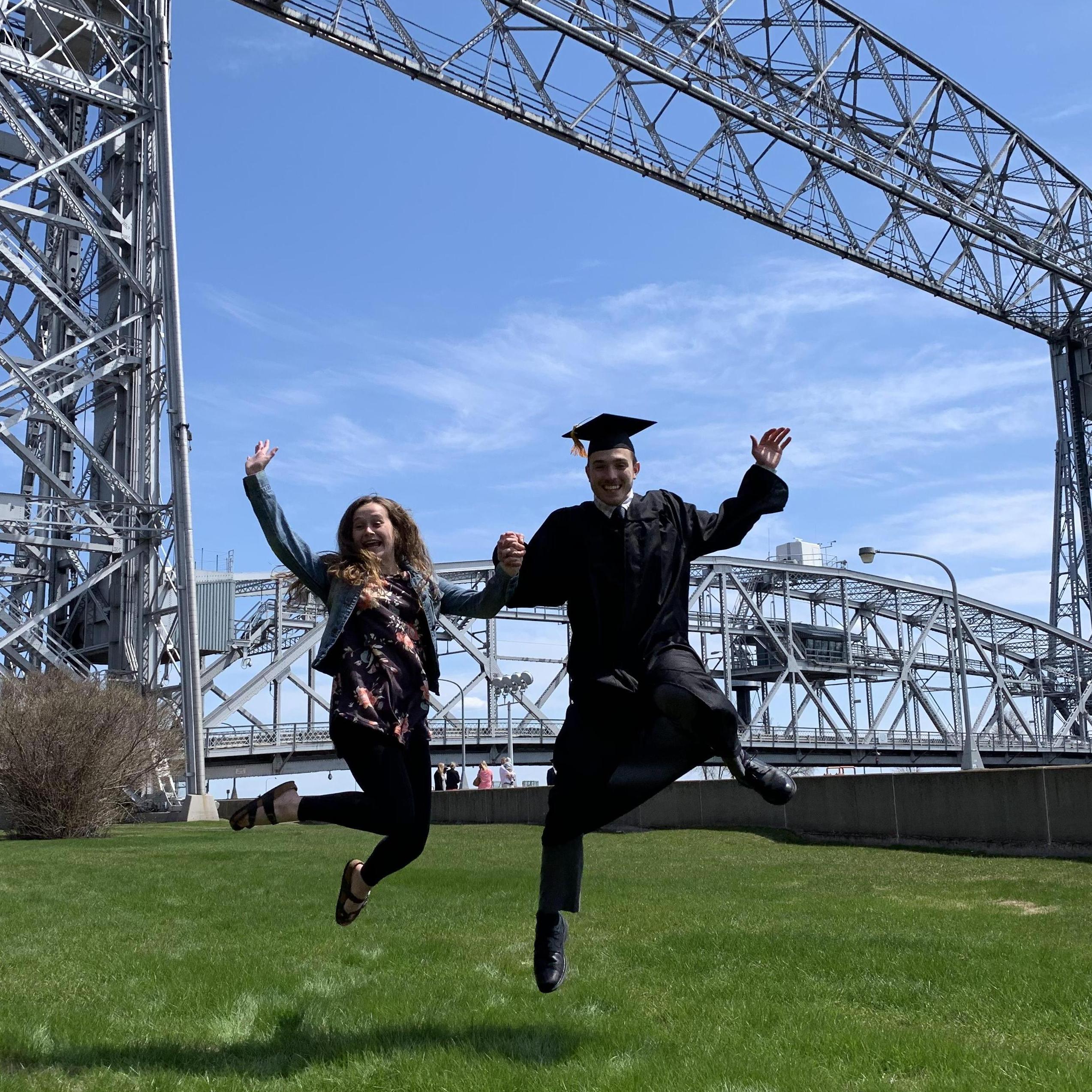 Brad's Graduation! (He got better at jumping)