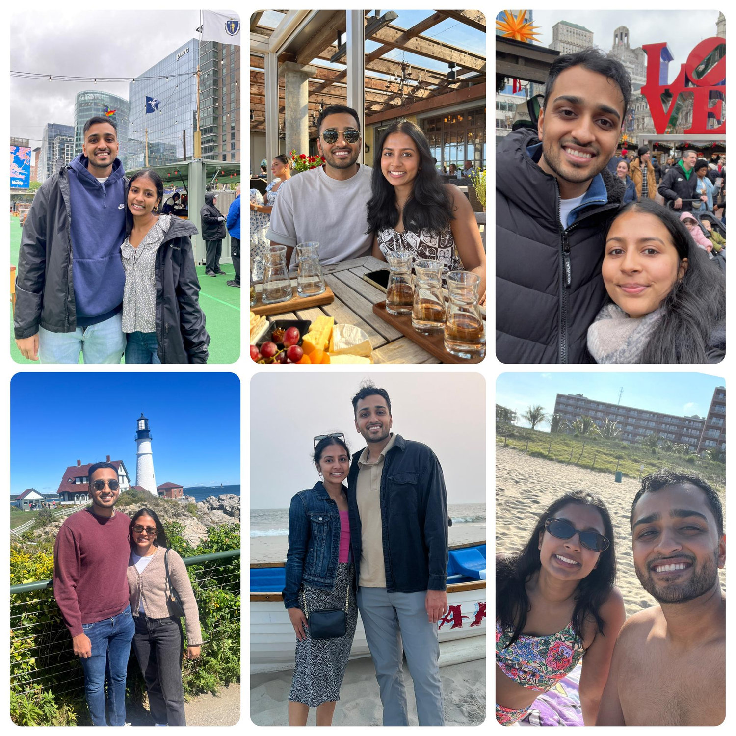 Long weekend getaways. Cape Cod, MA, Montauk, NY, Philadelphia, PA, Maine, Cape May, and Ocean City, MD.