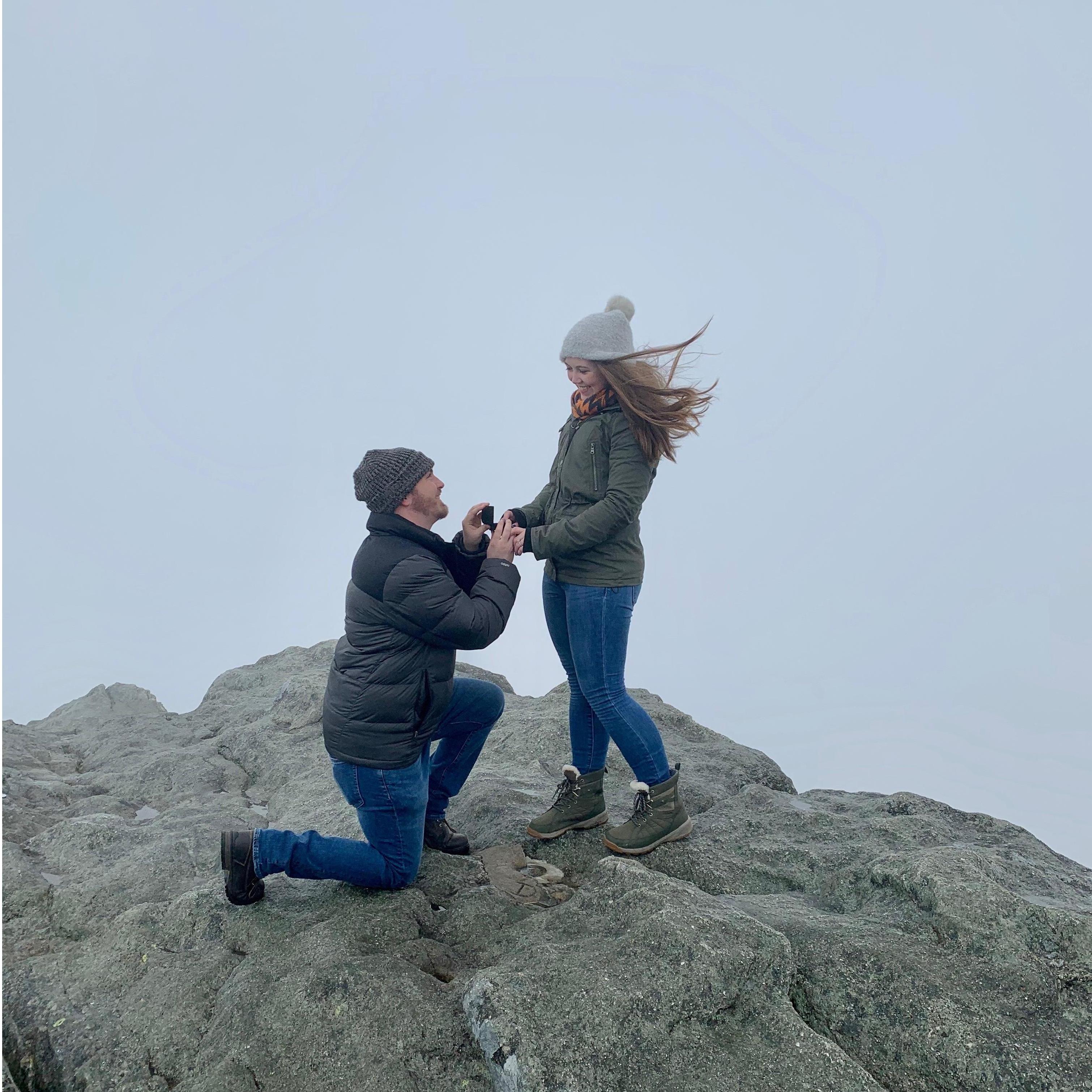 A mile high in the sky on Grandfather Mountain. 
January 10, 2020.