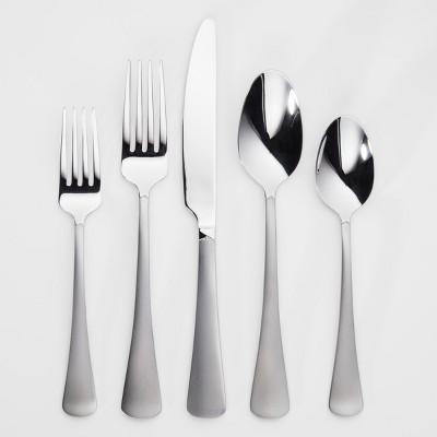 Knollwood 20pc Silverware Set Sand Blast Finish - Threshold™
