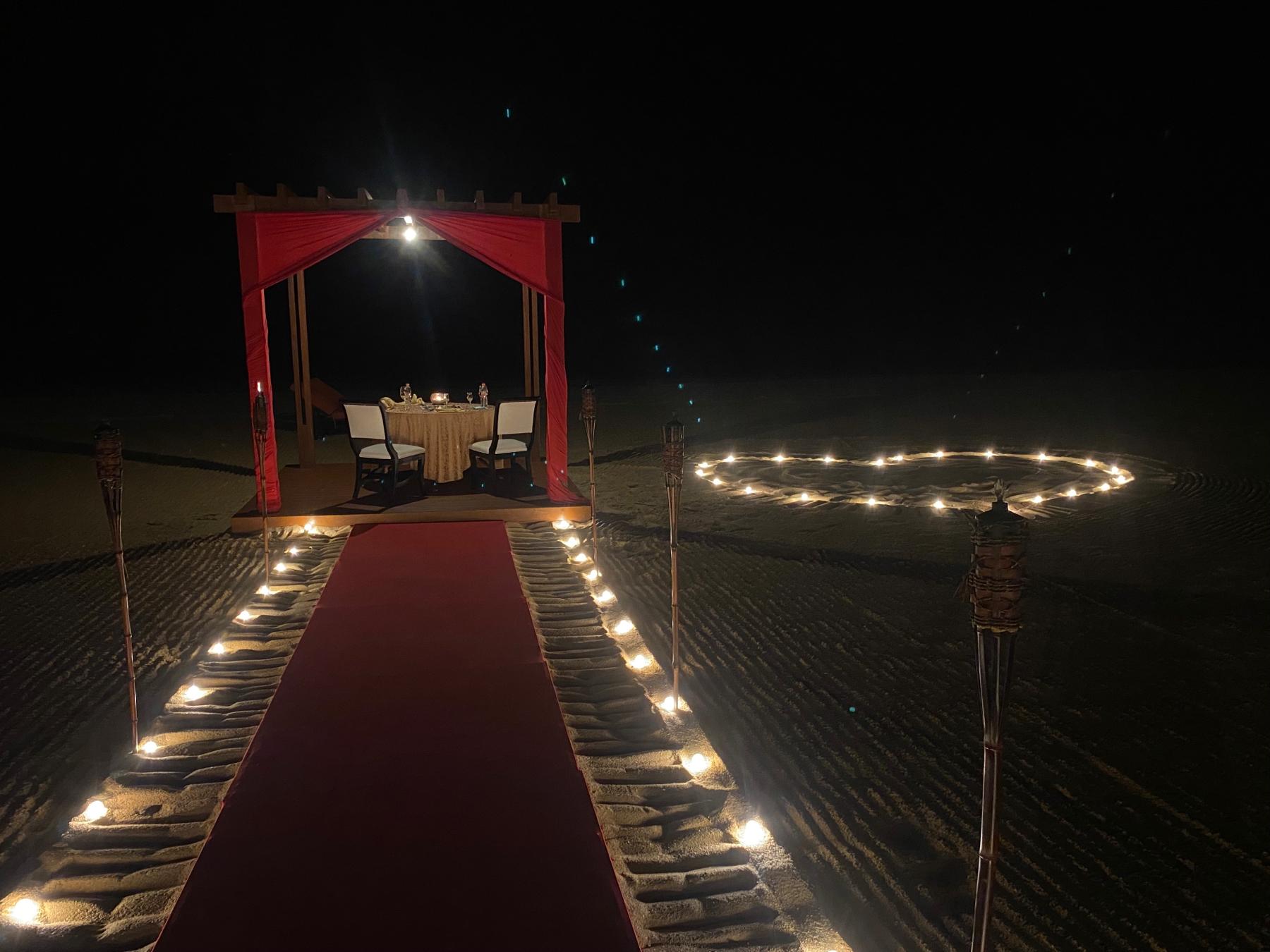 The proposal location!