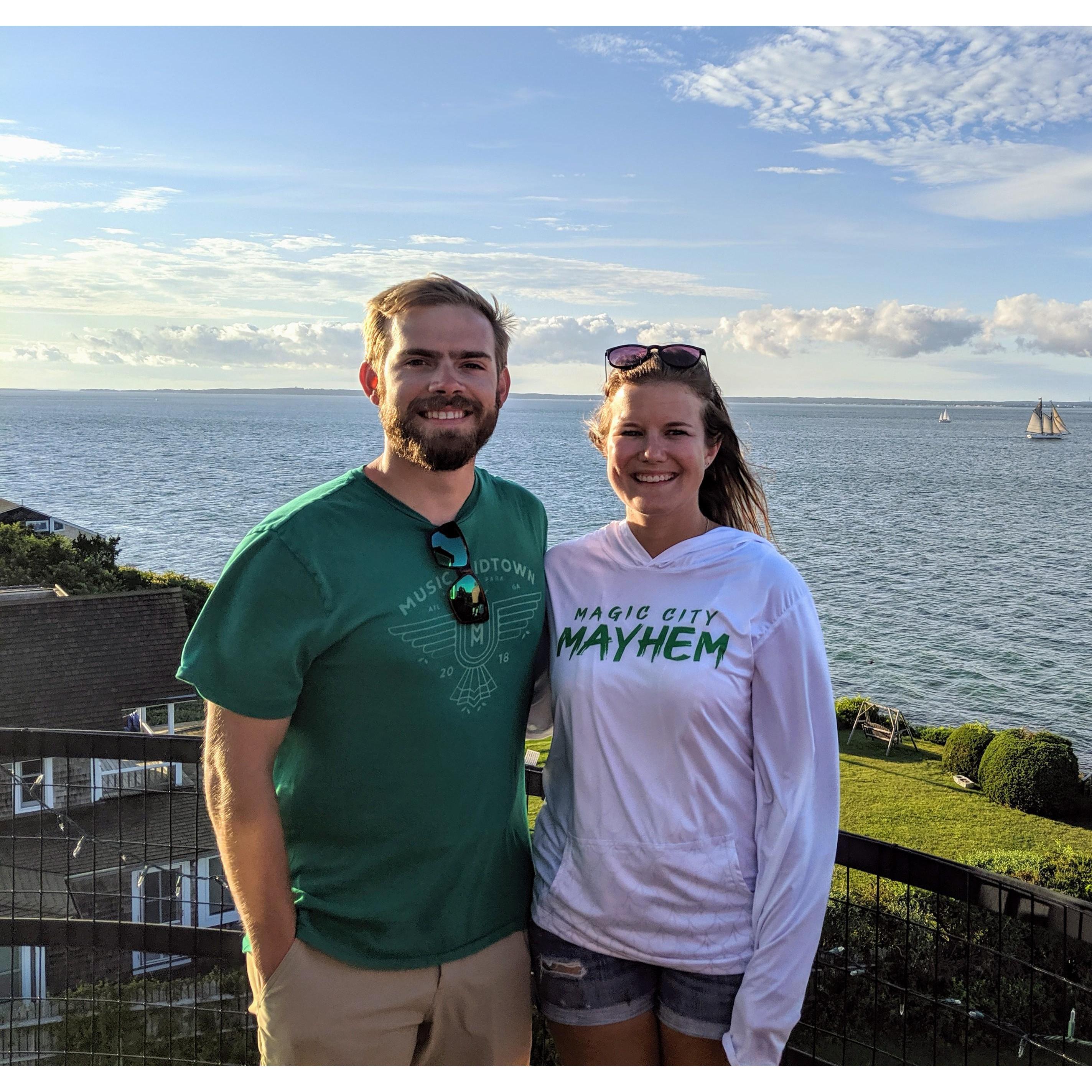 The view from a lighthouse on one of our all-time favorite trips -- Martha's Vineyard!