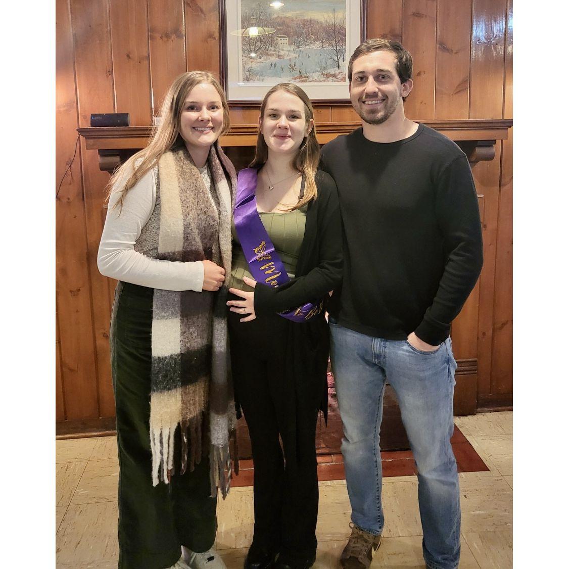 At Sabrina's sister Savannah's baby shower | January 2025