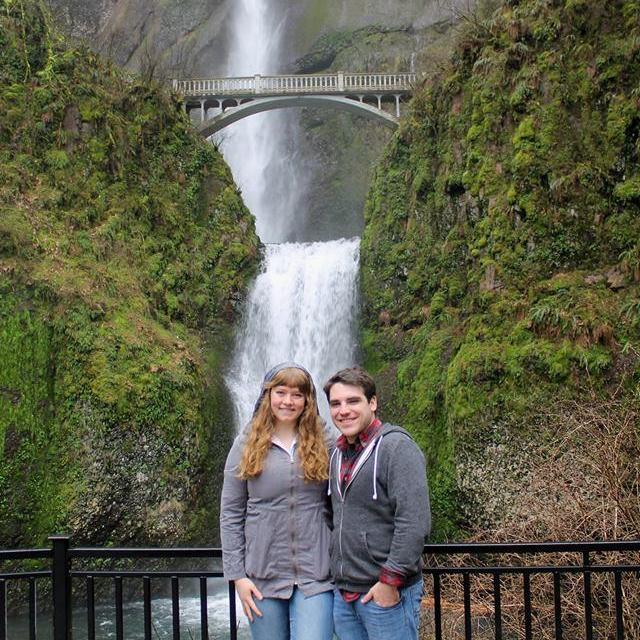 Multnomah Falls in the Pacific Northwest.