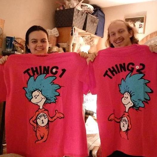 "Thing 1" & "Thing 2" shirts for Universal Studios, 2018