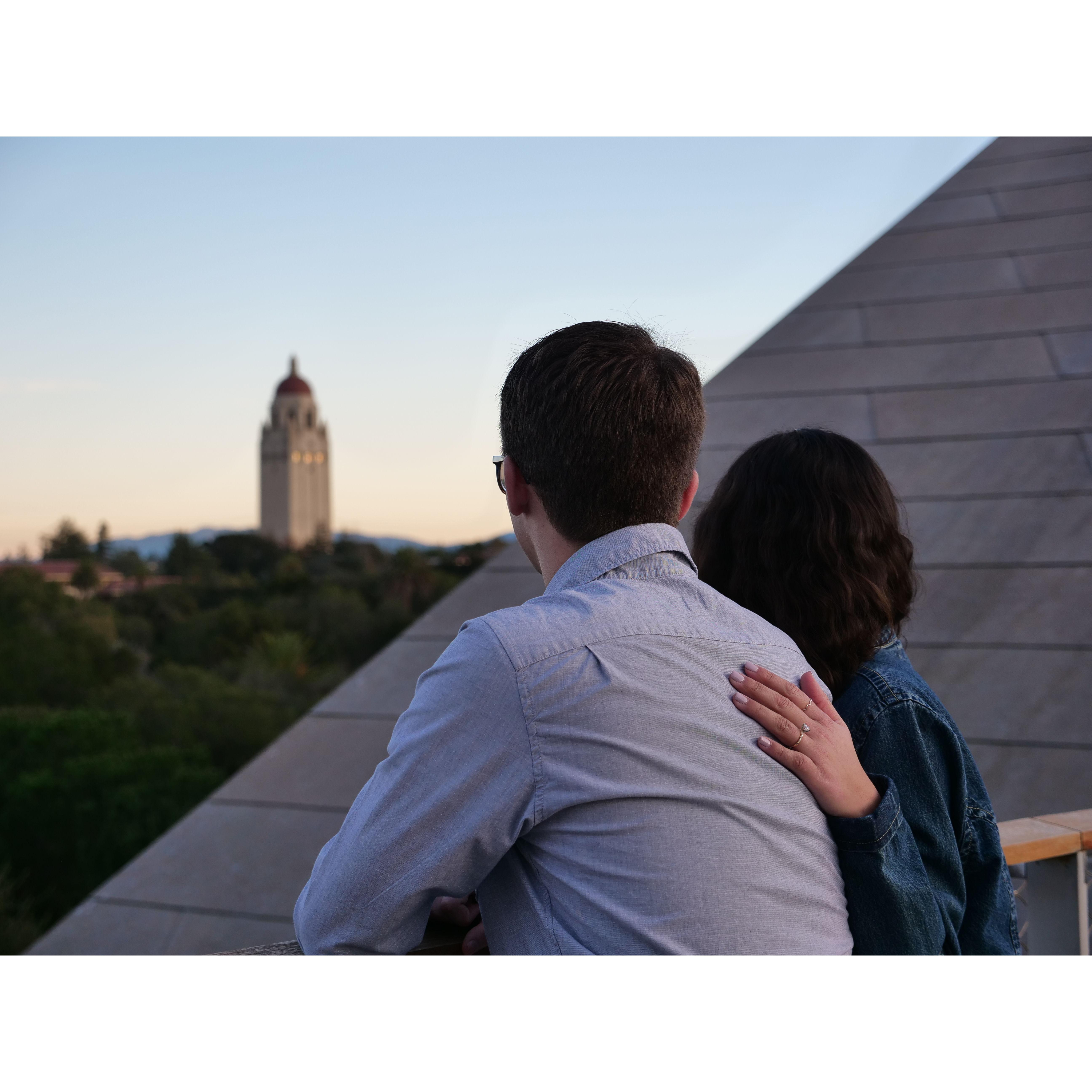 Karen and Buddy met at Stanford.