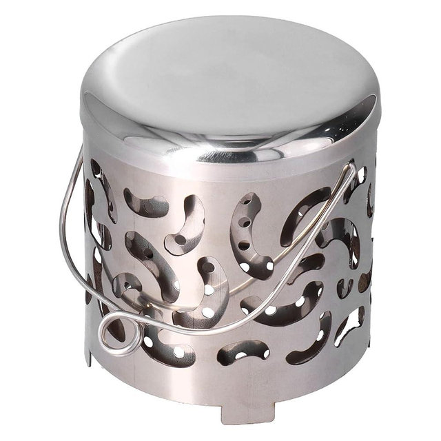 Mini Tent Heater, Tent Heating Cover Camping Heater Stove Stainless Steel High Efficiency with Handle for Outdoor for Picnic for Hiking