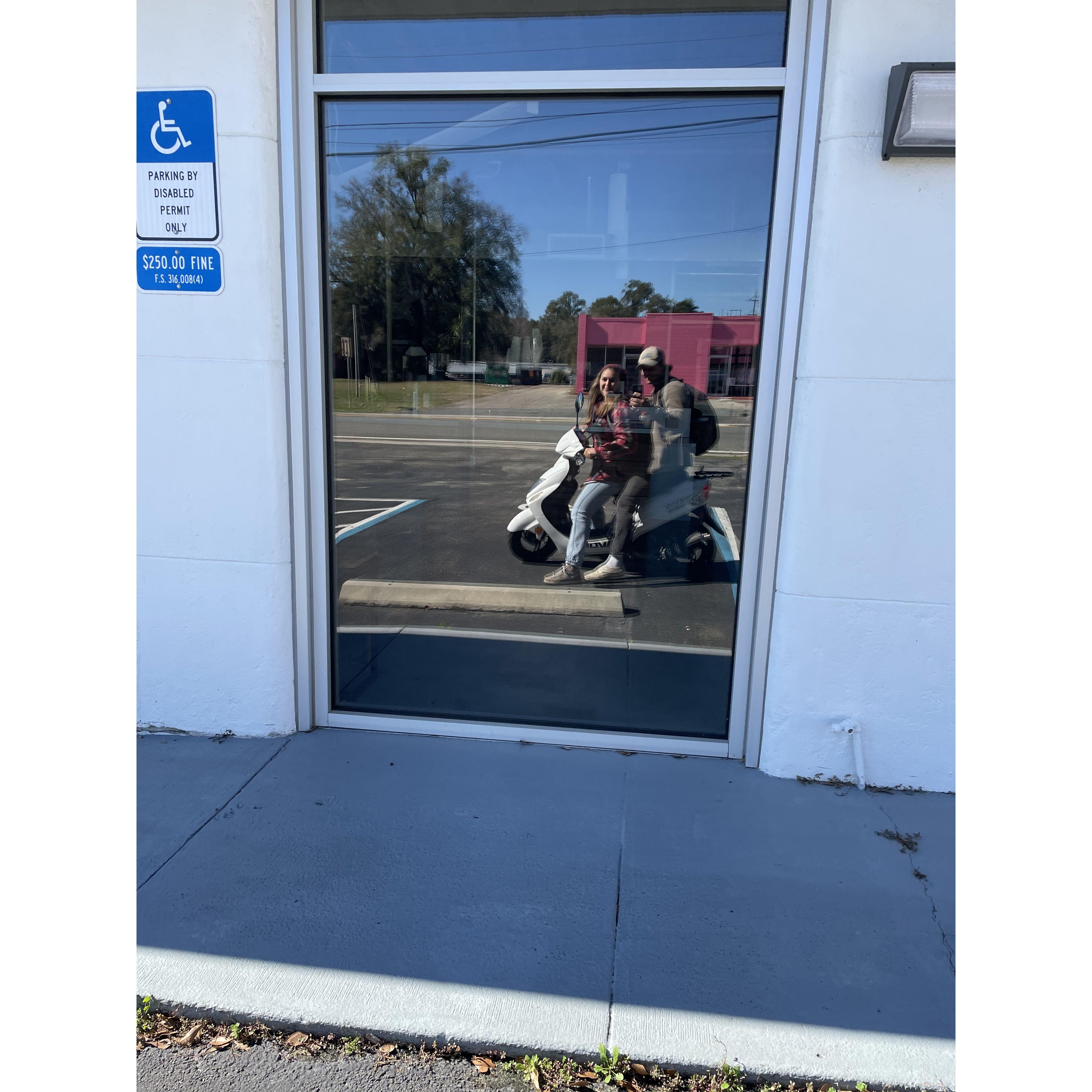 The moped days in college