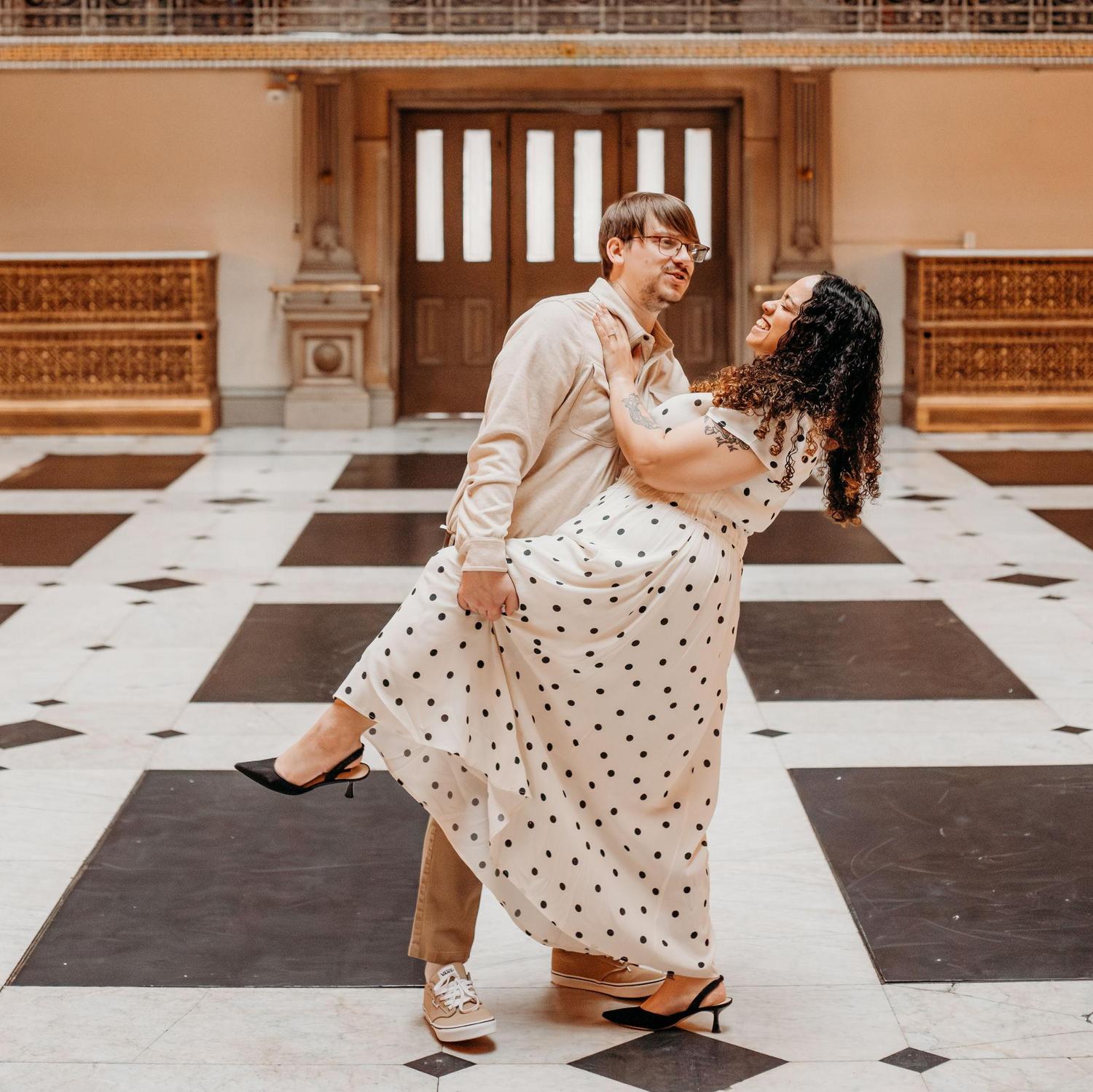 Silly scenes from our engagement pictures