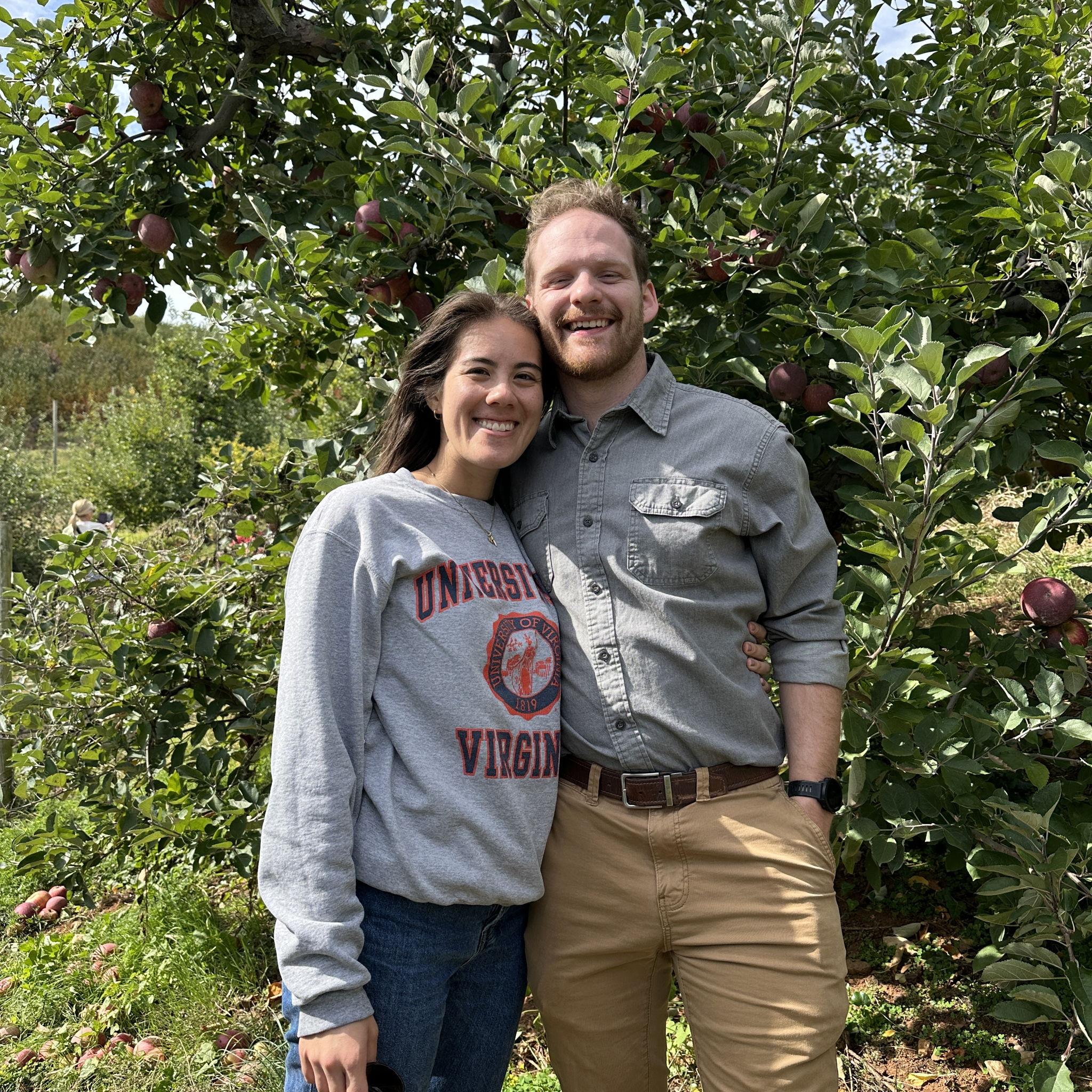October 2025. A wonderful trip to Charlottesville for football and apple picking! Jon had an exciting question to ask Mr. Ted on this trip.