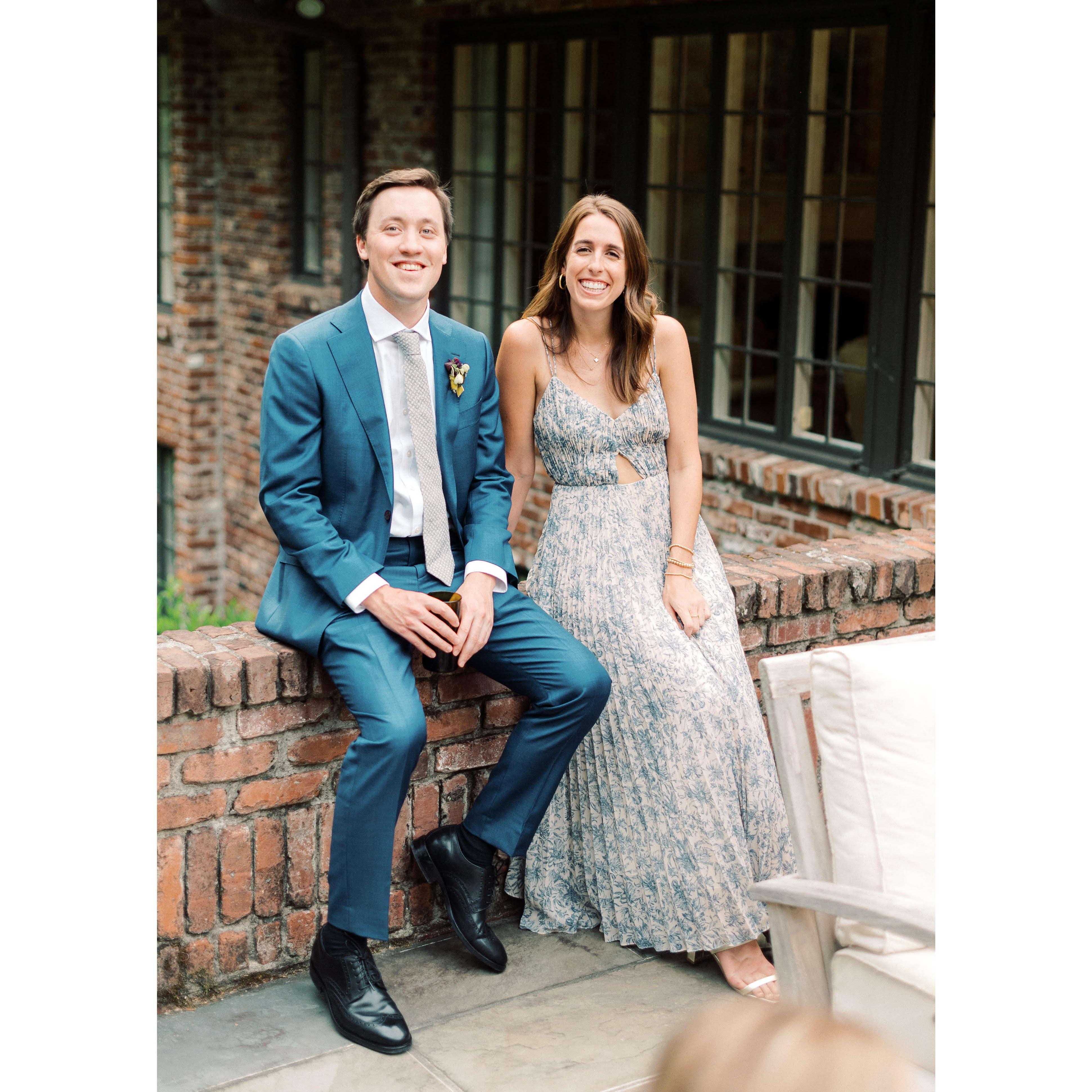 You'll recognize this suit on our wedding day - repurposing from the twin's wedding since all groomsmen are brothers!