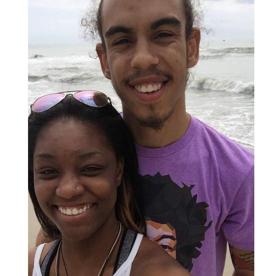 First time at the ocean together