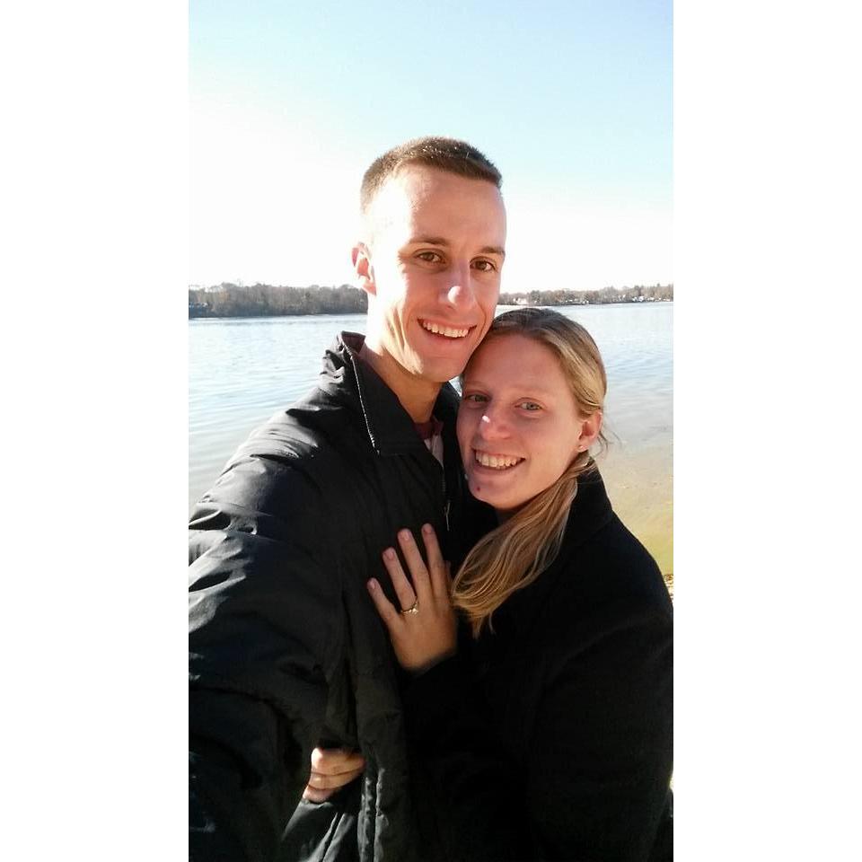 She said yes!  Lake Ronkonkoma, November 24, 2017