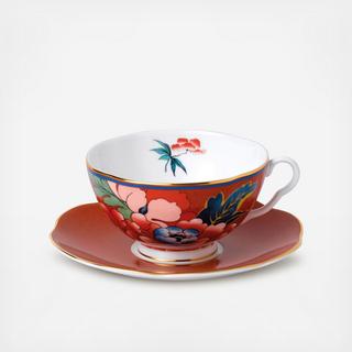 Paeonia Blush Teacup & Saucer