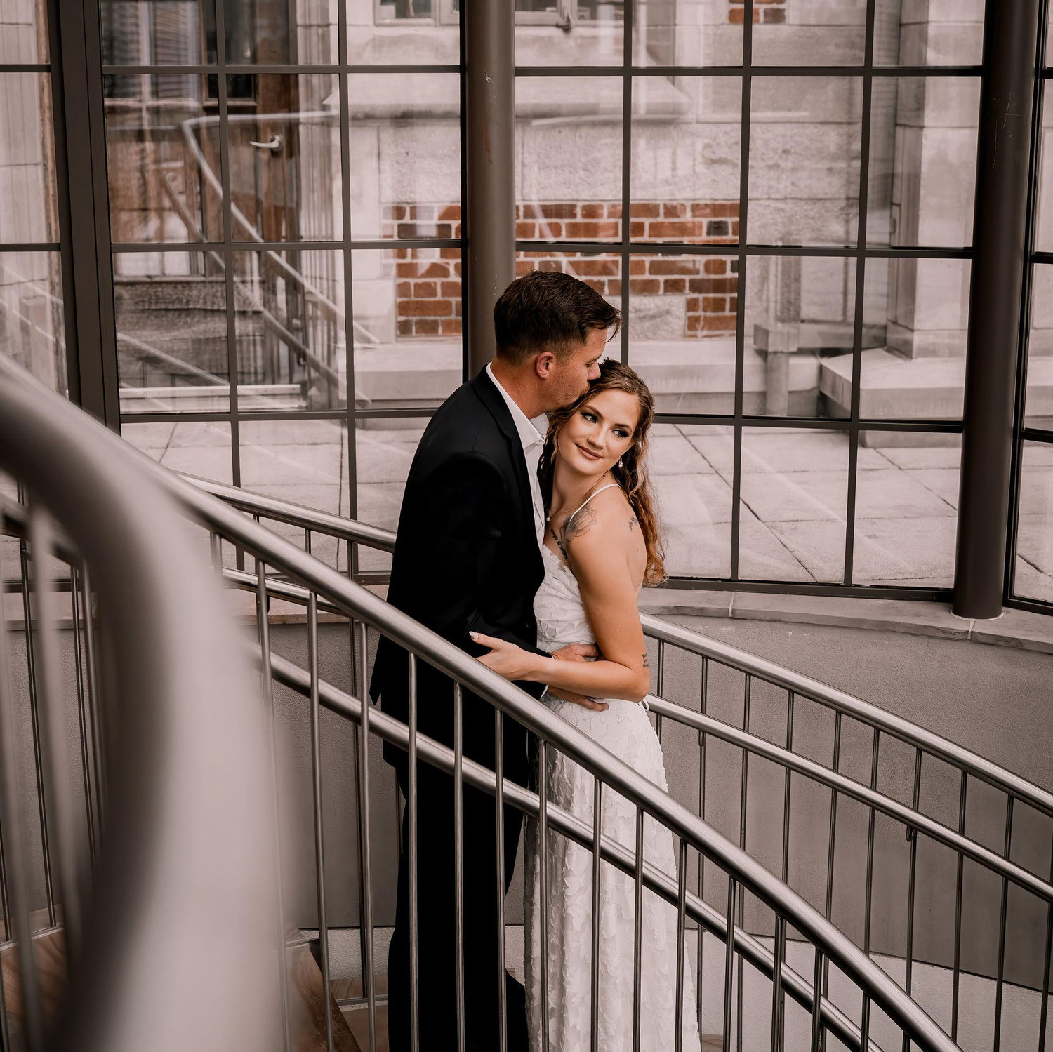 From our engagement shoot at the Agnes Scott academic library.