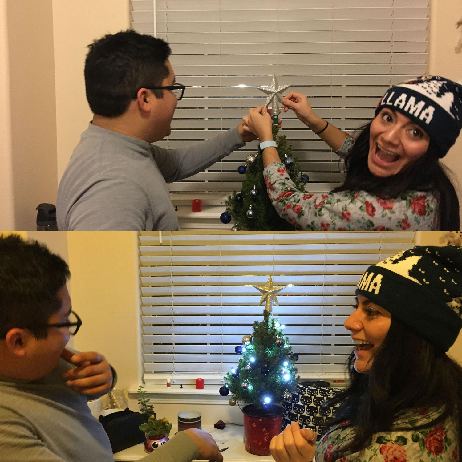 Our first Christmas tree as a couple :D
