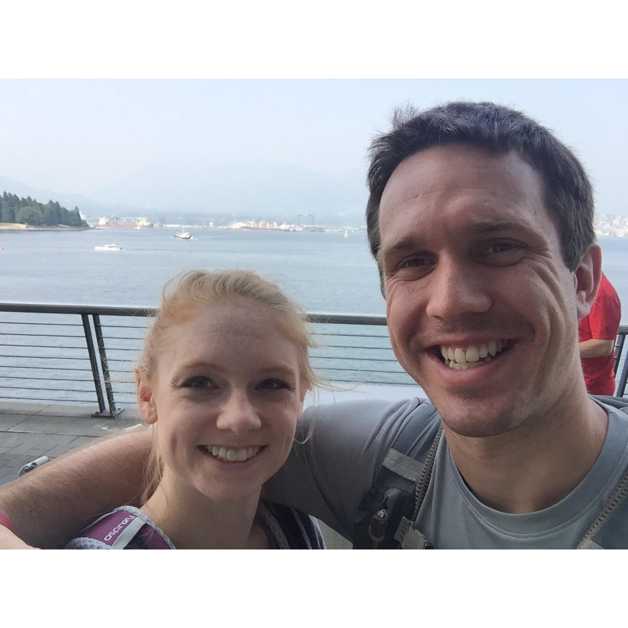 Enjoying Vancouver, one of the prettiest cities!