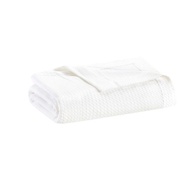 Madison Park Egyptian Cotton King Blanket in White