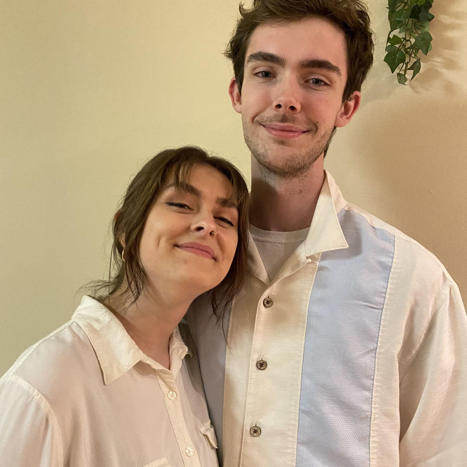 Dressed up as Monica and Chandler from Friends