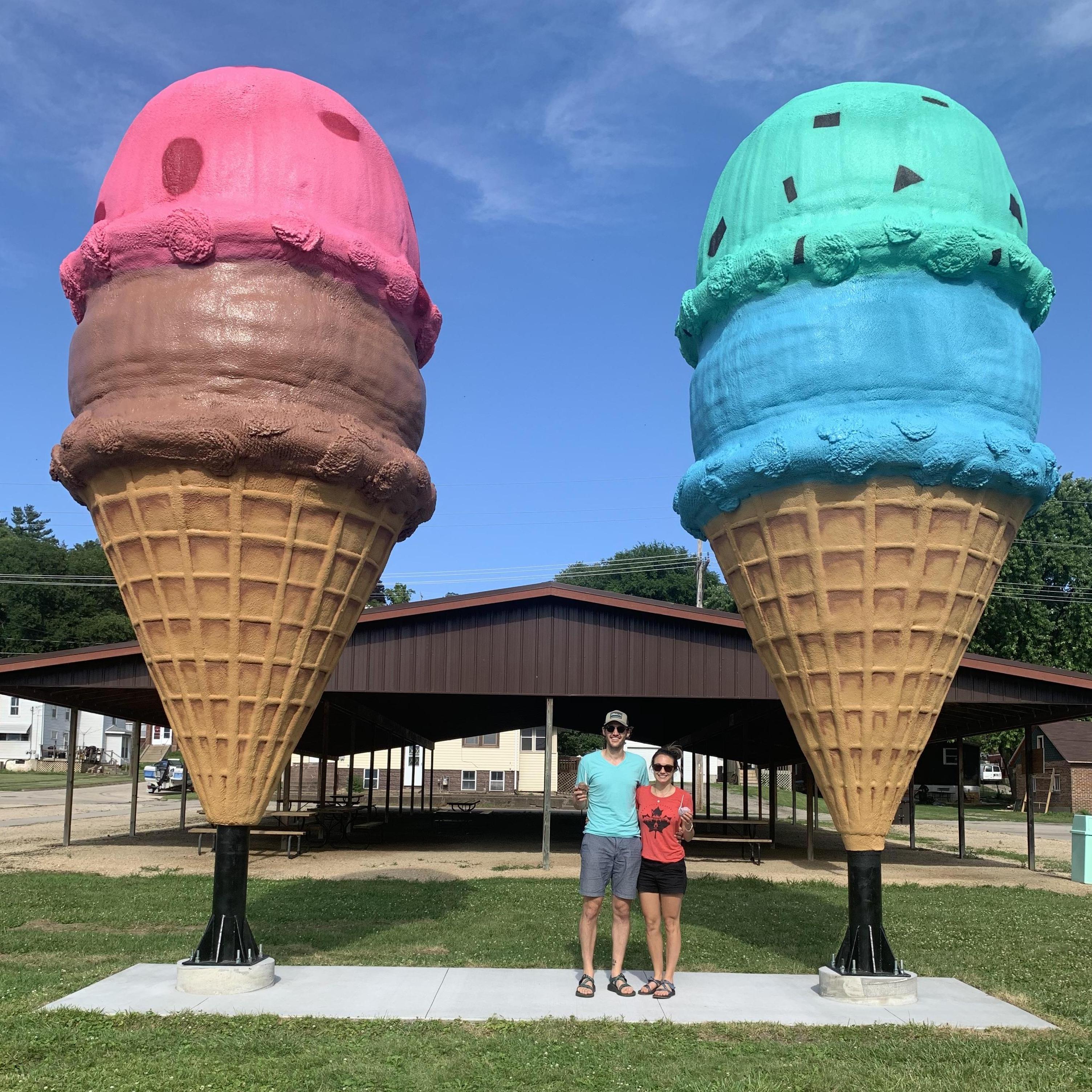 Paul is always sure to stop for ice cream wherever we go!