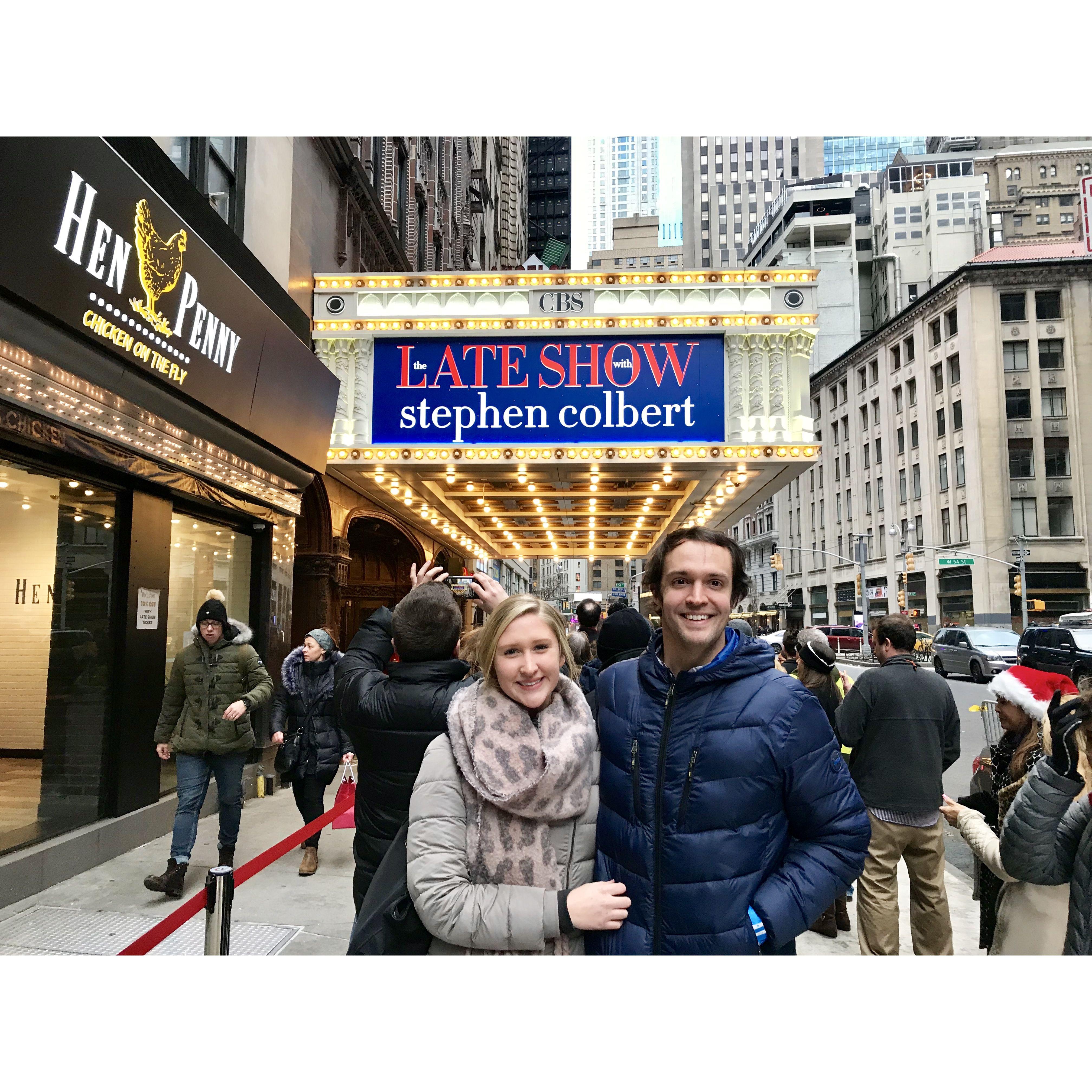 Stephen Colbert show in NYC