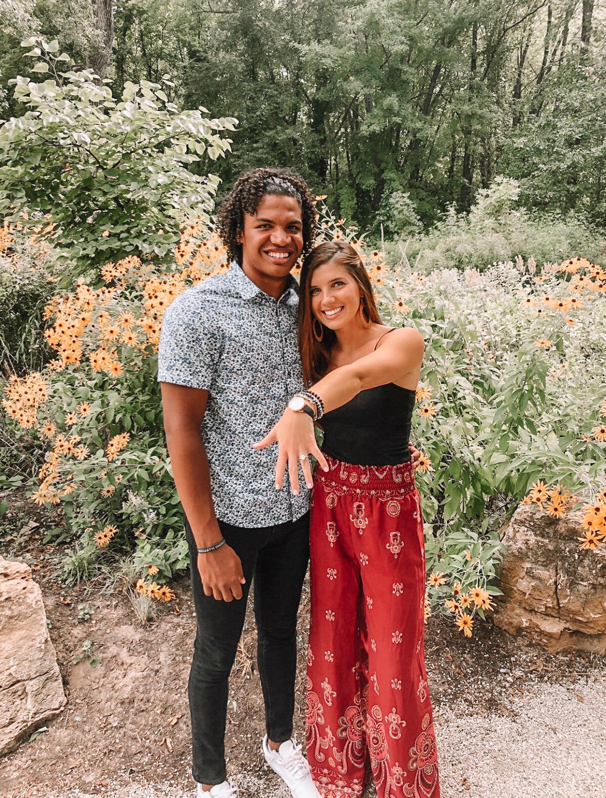 The day we got engaged! Forest Park STL! August 17th, 2019.