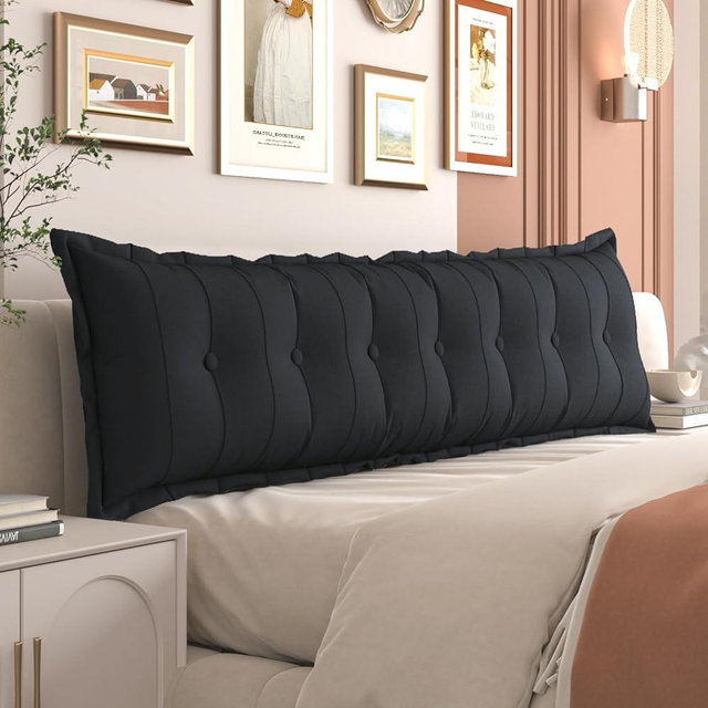 Daneey Large Headboard Pillow King Soft Daybed Pillows Bolster for Bed Back Pillow for Sitting in Bed Long Pillow for Bed Reading Pillow Adult Couch Sofa Backrest, Removable Cover