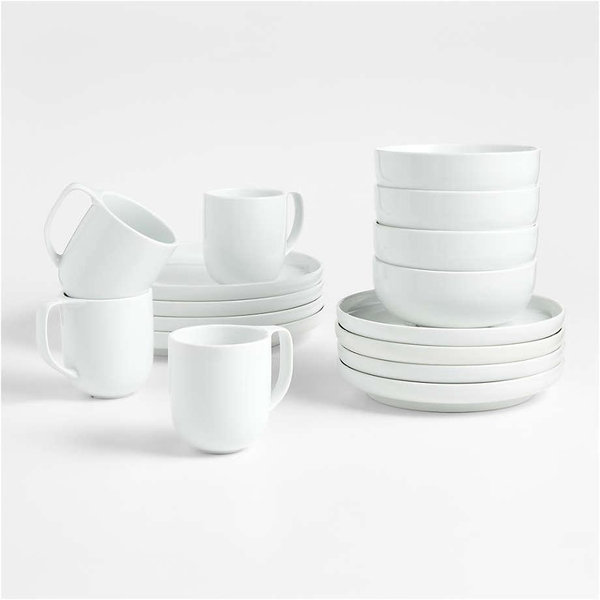 Toben 16-Piece Dinnerware Set + Reviews | Crate & Barrel
