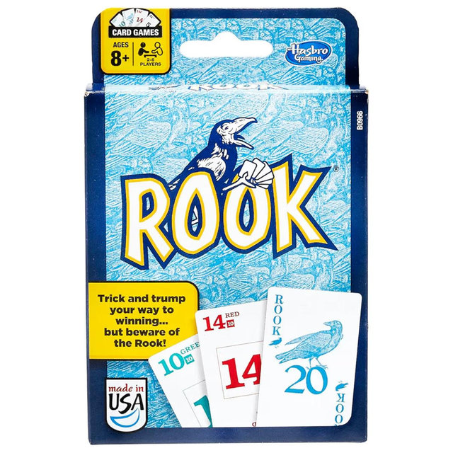 Hasbro Gaming Rook Card Game | Family Games for Kids, Teens, and Adults | 2 to 6 Players | Bidding and Trick-Taking Games | Fun Summer Activities | Vacation Travel Essentials | Ages 8+