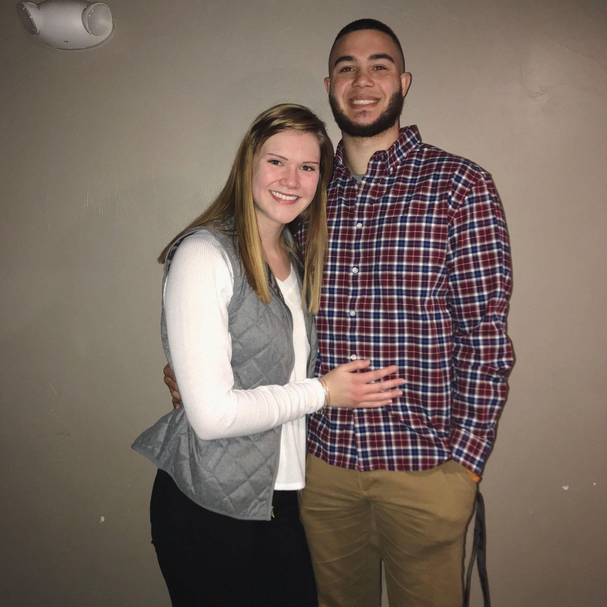 Our first photo together at Quinn's Irish Pub - Worcester, MA 12.2019