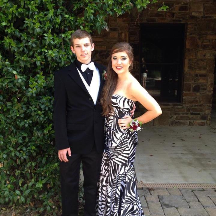 Matt & Kat at prom junior year (2014)