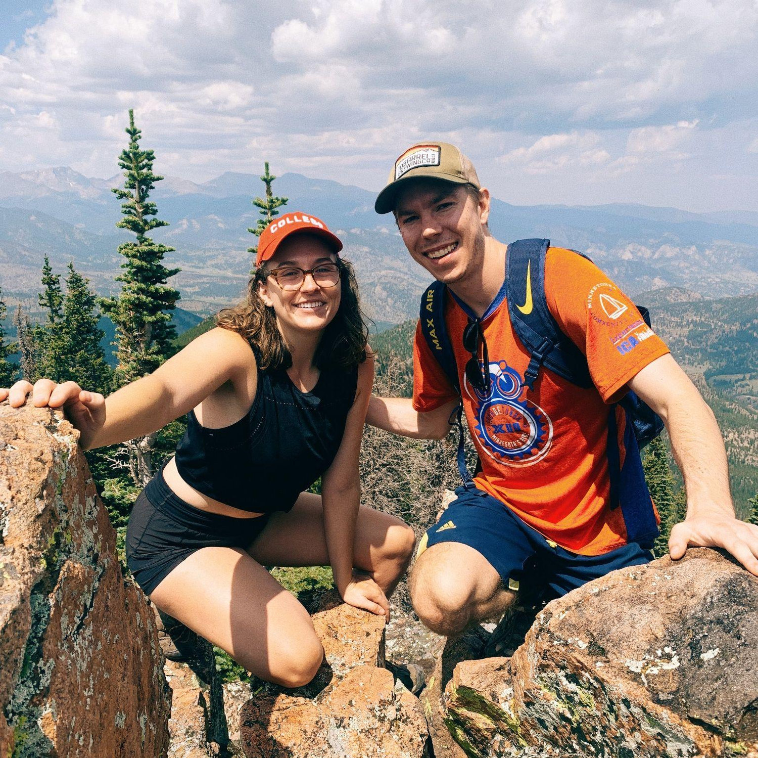 August 14, 2021. We camped outside Estes Park and climbed Estes Cone for a beautiful vista at the top, but not before getting caught in a mid afternoon hail storm 100 feet from the top!