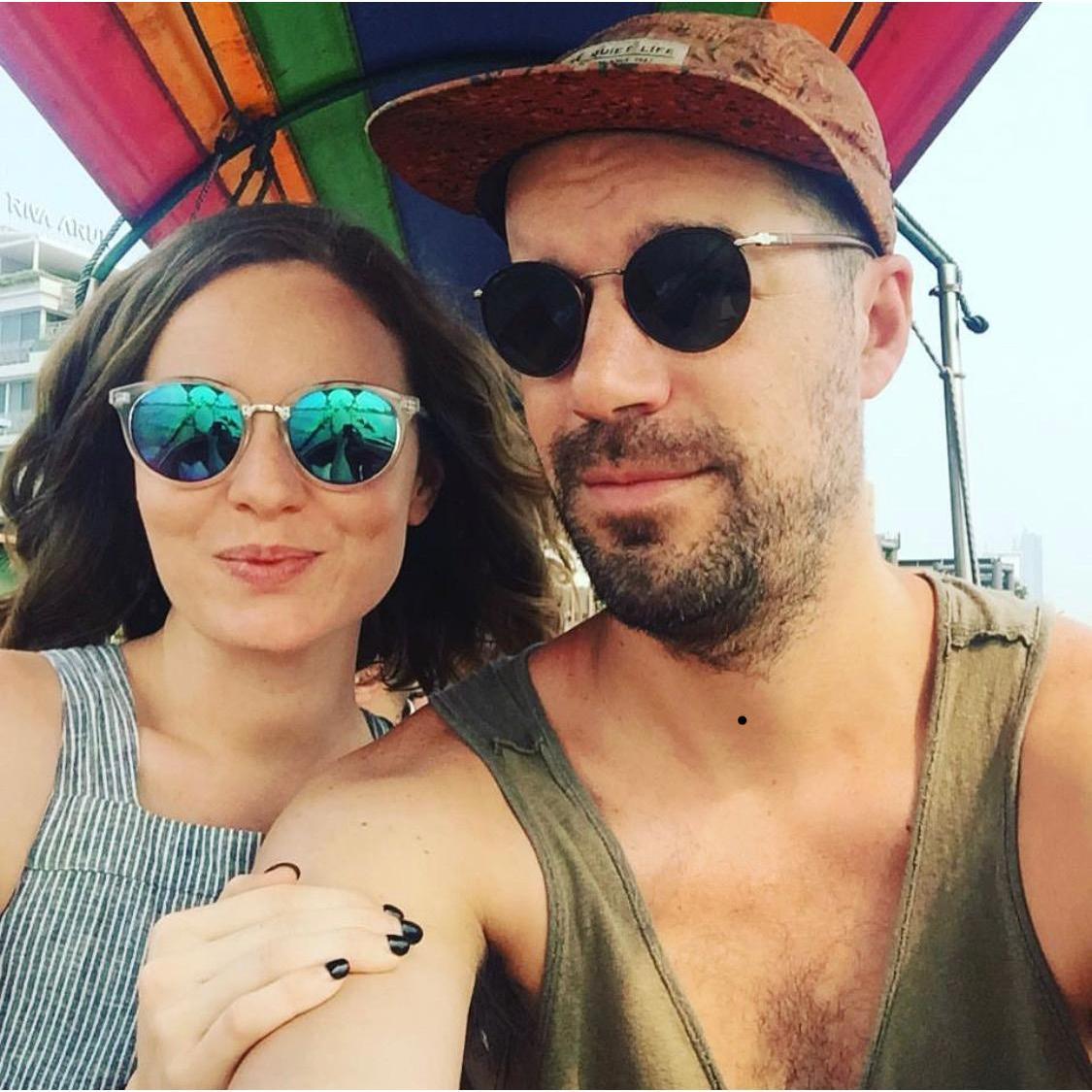 On a long boat in Bangkok