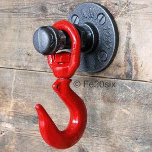 Urban Industrial Retro Steampunk Rustic hook peg for coat hat bag towel gown Vintage Antique style Fe20six