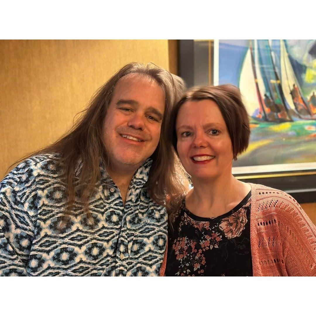 Enjoying our time hobnobbing in the Haven on the Norwegian Epic, March 2023