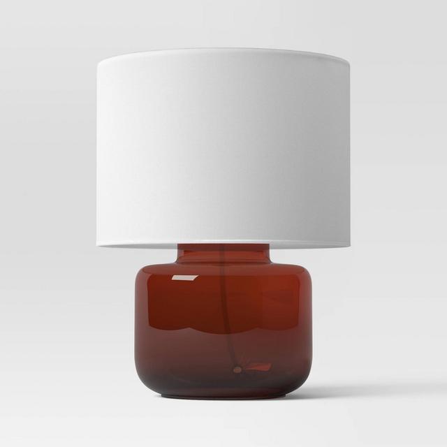 Amber Glass Table Lamp Brown - Threshold™