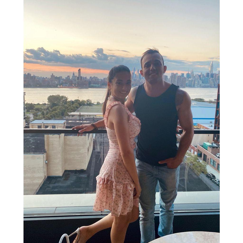 The time we were both living in different states, and would fly out to see each other every month.