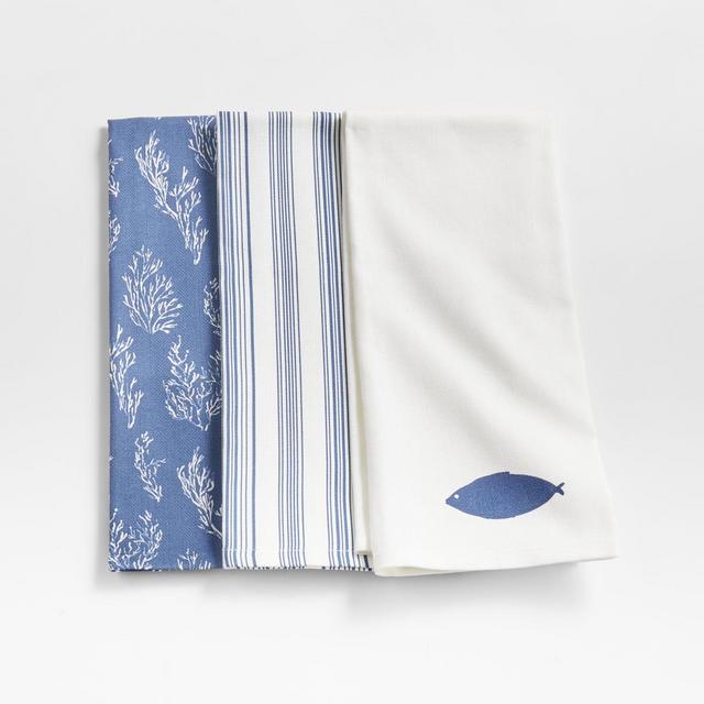 Coastal Dish Towels, Set of 3