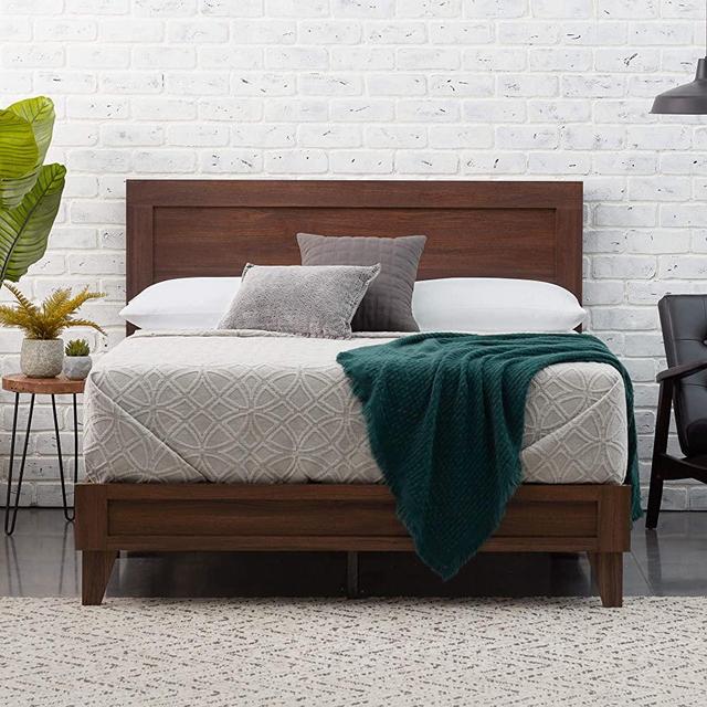 Edenbrook, Rustic Mahogany Delta Wood Bed Platform, King