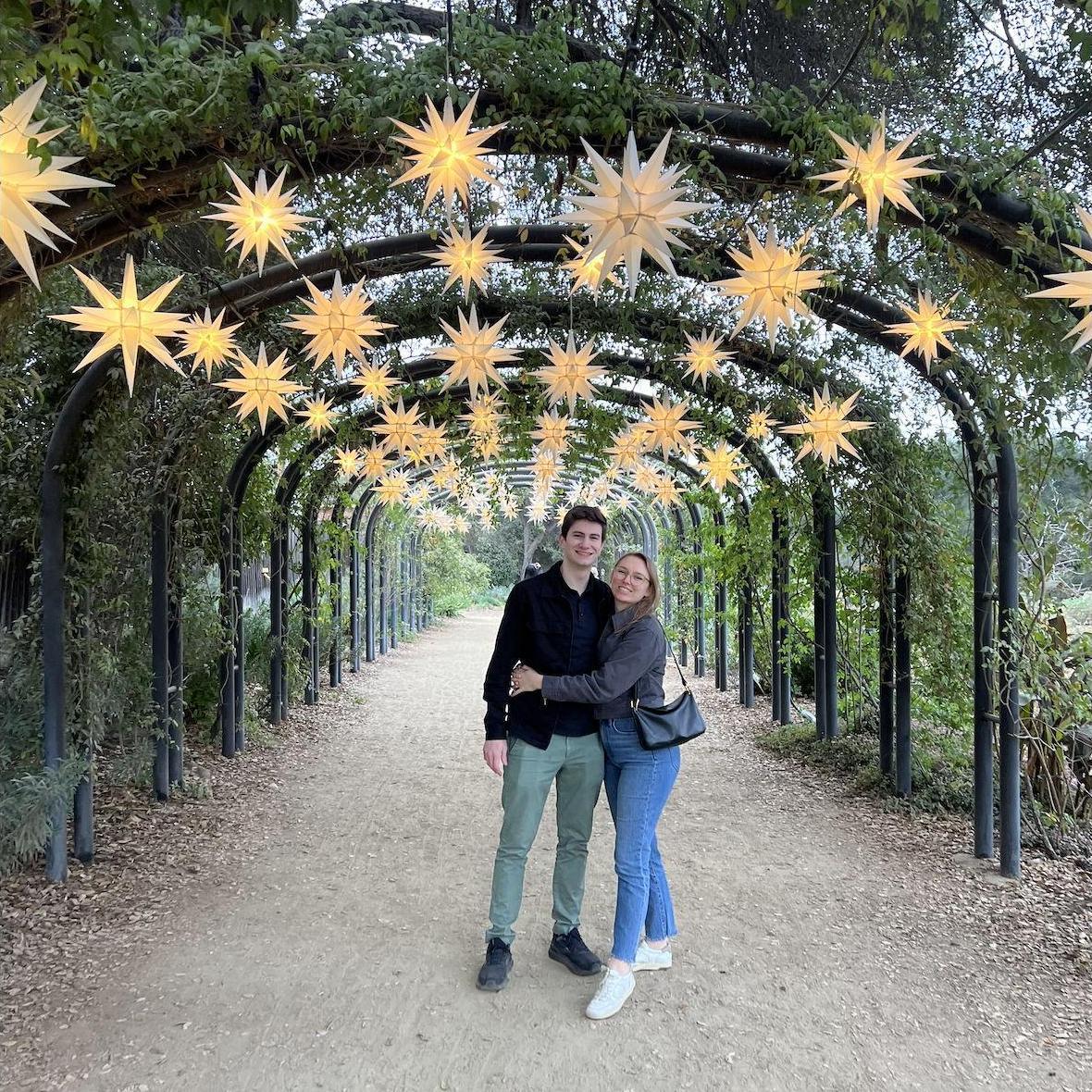 At Descanso Gardens during the holidays (photo credit goes to the wonderful Anna!)