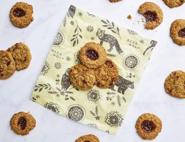 1 Small, 1 Medium, 1 Large Beeswax Food Wraps