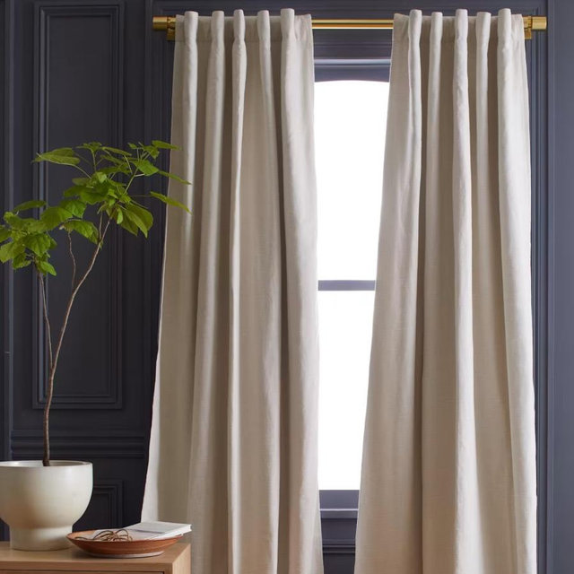 Cotton Slub Room Darkening Curtain