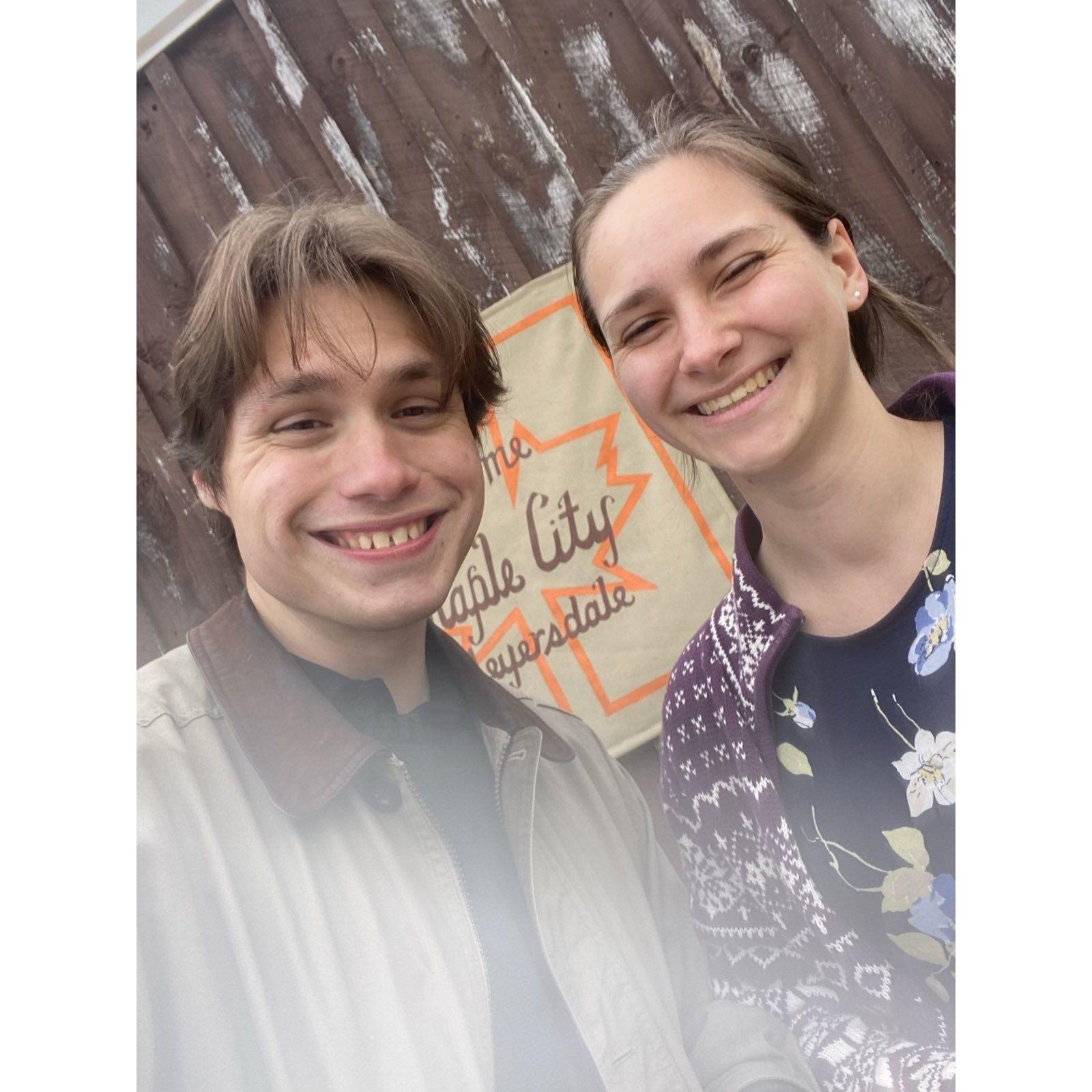 Owen and Helen at the Pennsylvania Maple Festival in Meyersdale, PA!