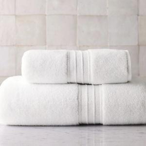 Hydrocotton Quick-Dry Bathroom Hand Towel: White