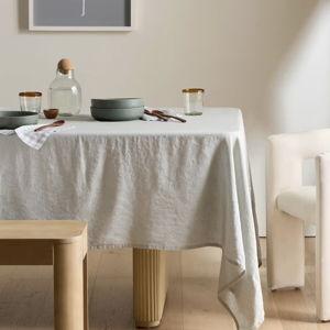 European Linen Tablecloth in Mist