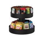 Supreme Lazy Suzan Black 2-Tier Snack Organizer