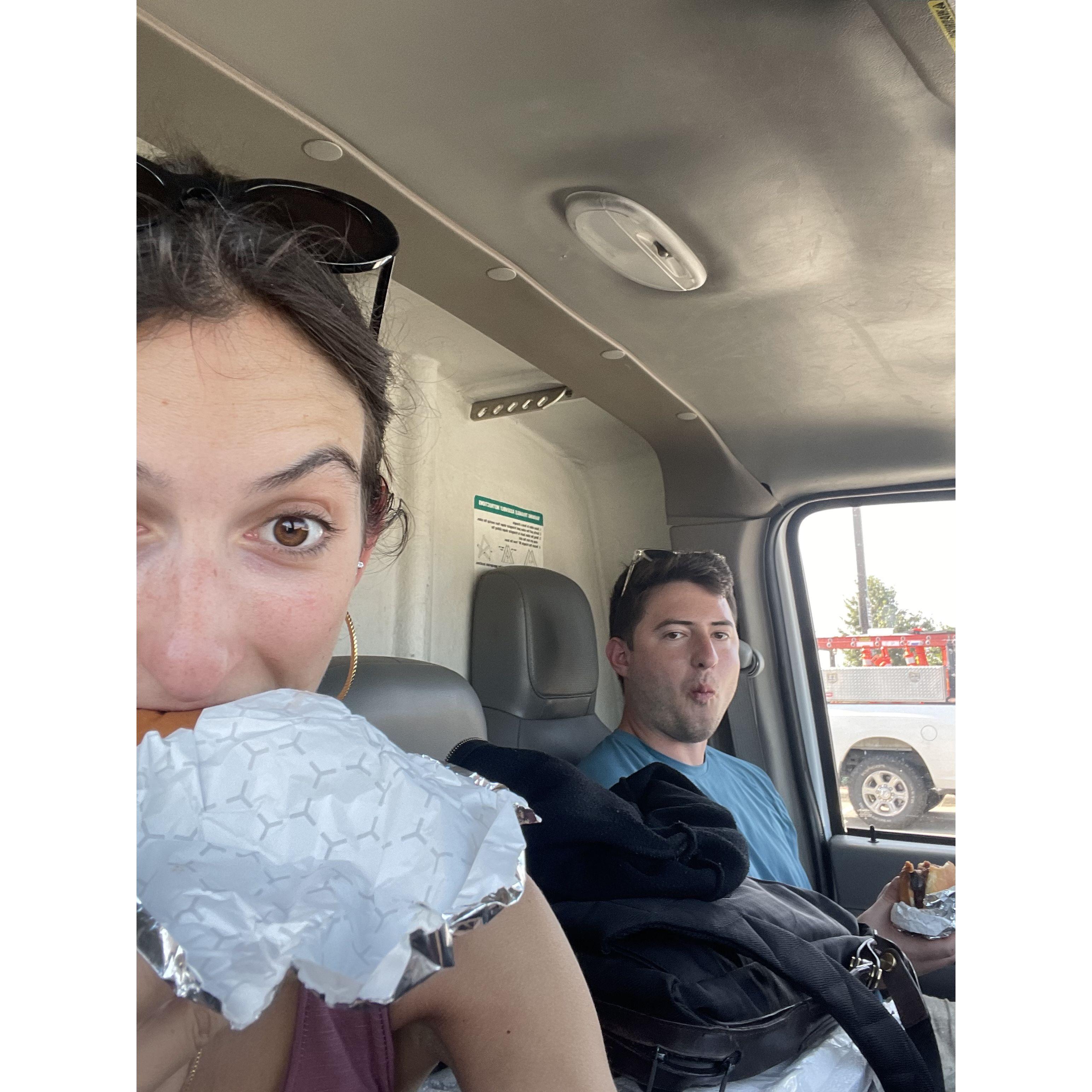 En route from Chicago to Austin! Made a pitstop at Buccee's!