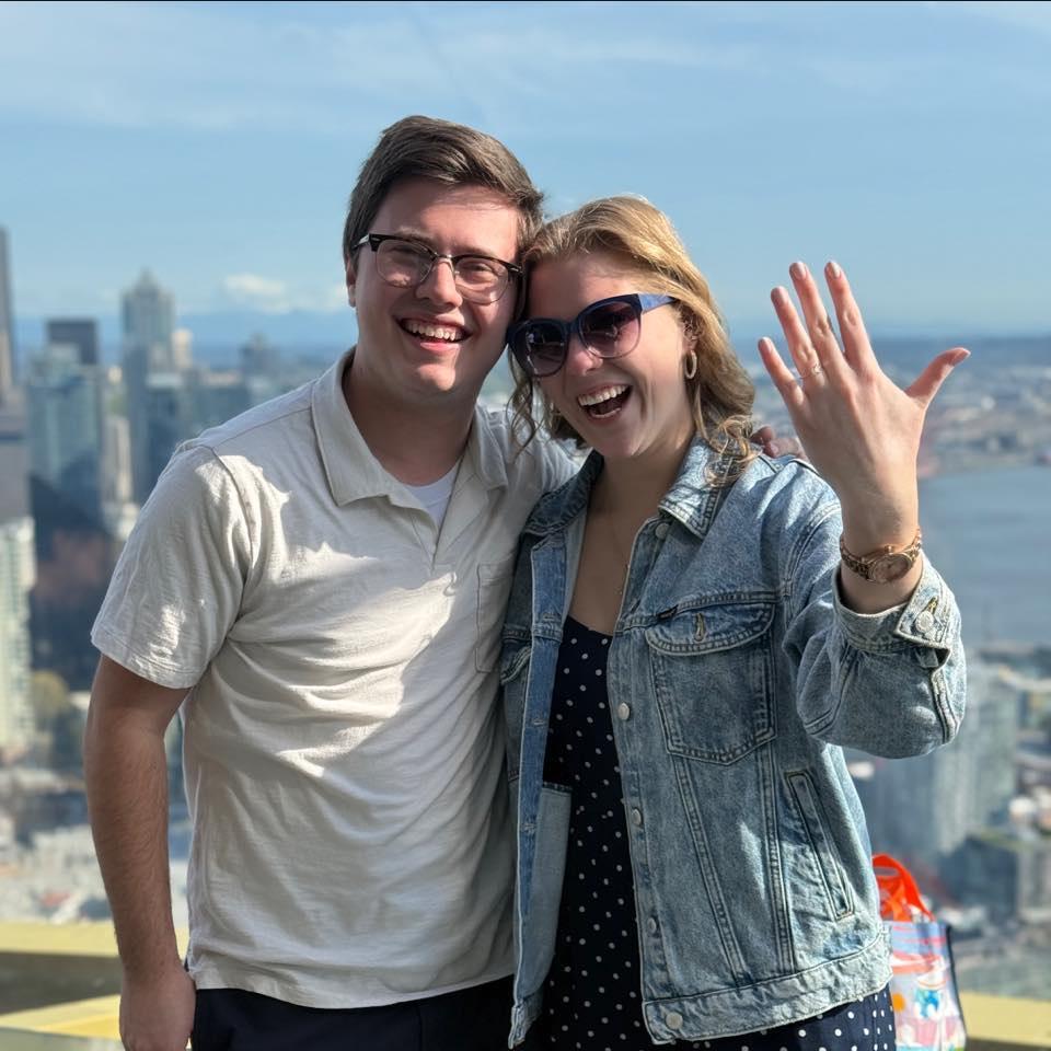 Just engaged on the Space Needle Observation Deck in Seattle, WA!!!!!
4-15-2025
