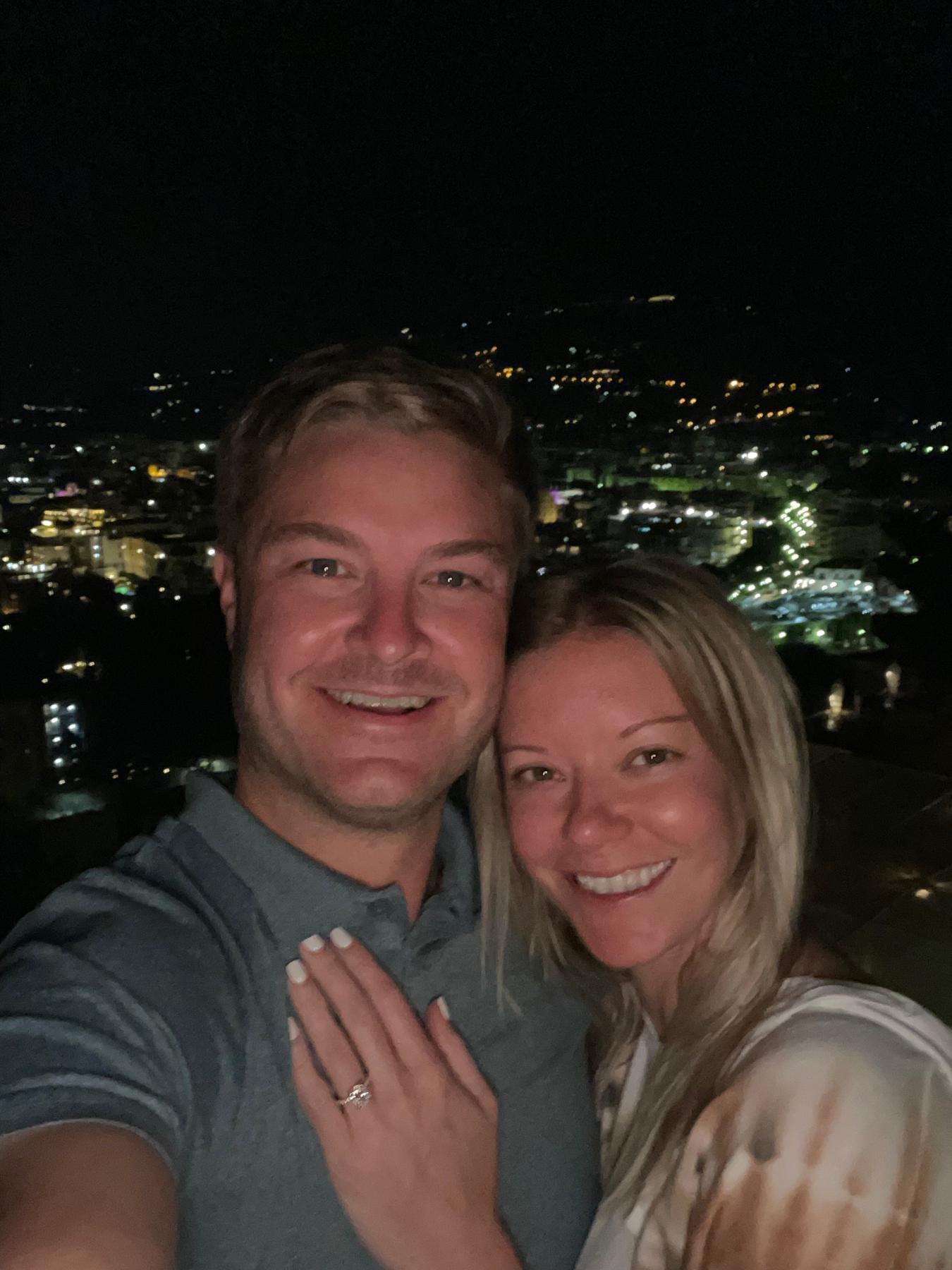 The night Nate proposed! We were on our balcony overlooking the Amalfi Coast. Ask the bride or groom about it. 😎